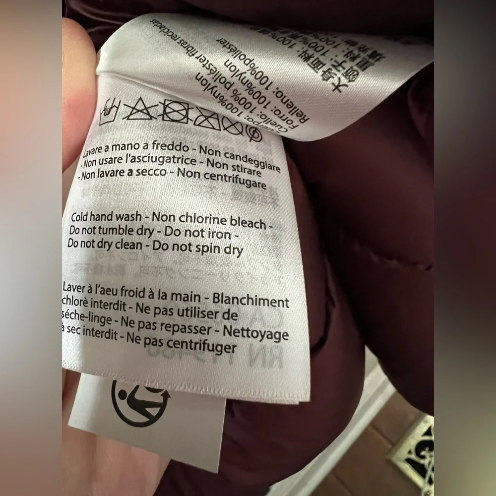 Save the Duck Mei Puffer Jacket in Burgundy Women’s Size 1/Small New - Picture 10 of 10